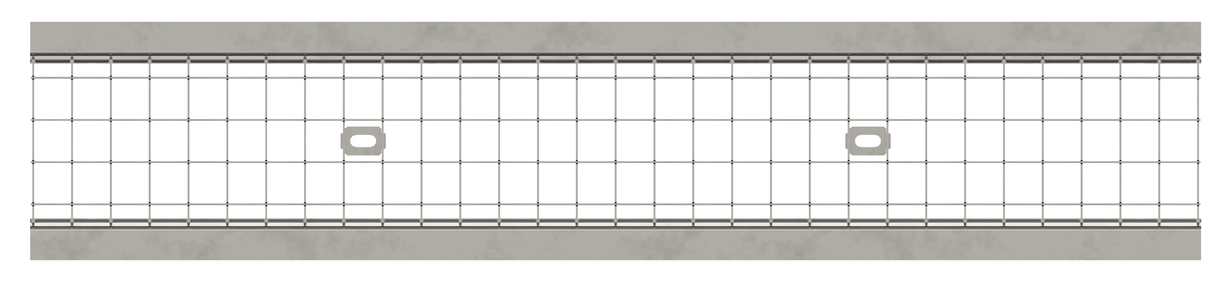 Steel square mesh grating