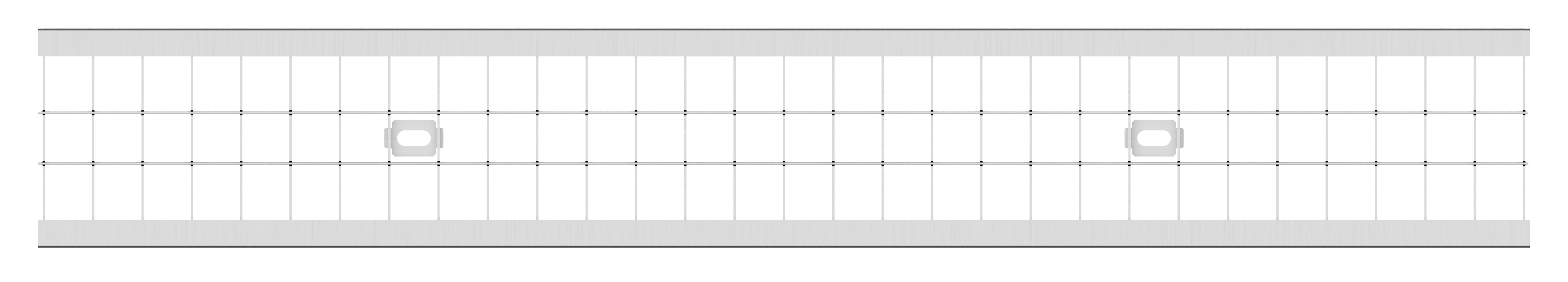 Steel square mesh grating