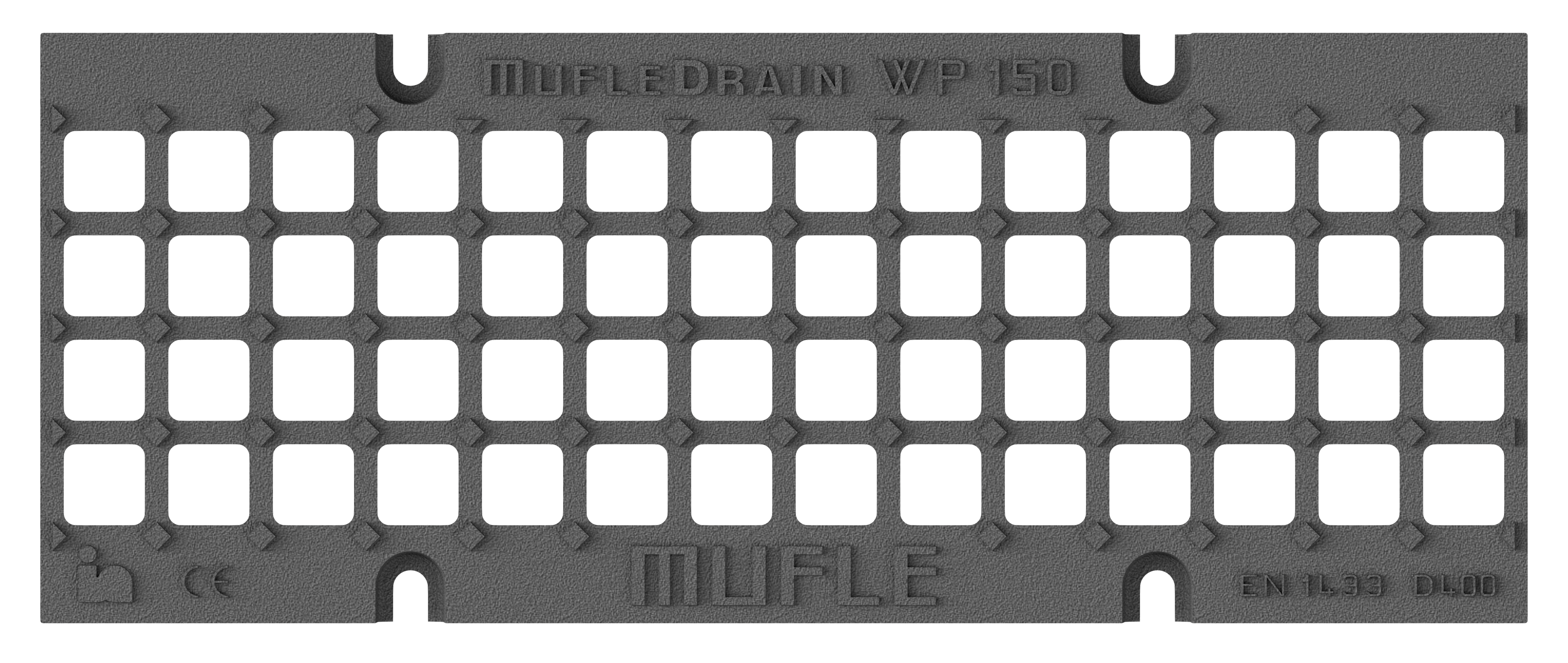 Ductile iron square mesh grating